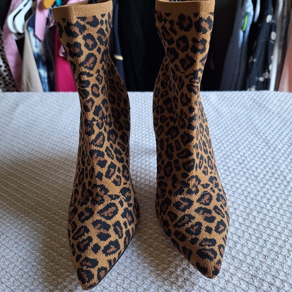 Leopard Print Ankle Boots - Picture 5 of 12